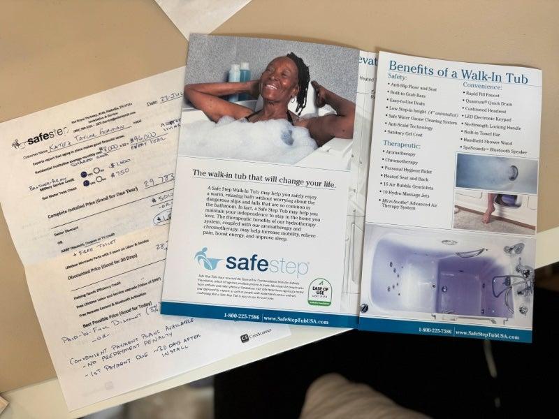Pamphlets from Safe Step.