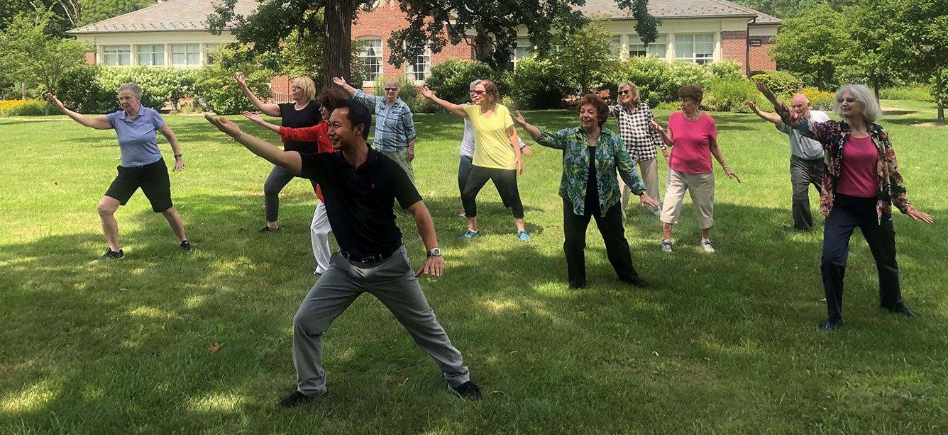 Gentle exercise can help prevent falls