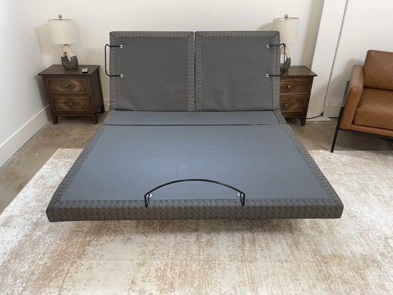 The Saatva Adjustable Base Plus in an upright position