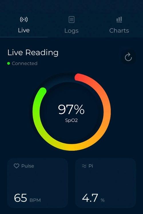 A screenshot of the Oxiline XS Pro app