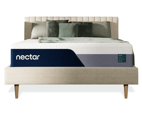 Nectar Premier mattress on bed frame