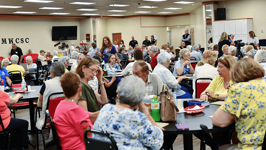 group lunch at McMinnville Senior Center