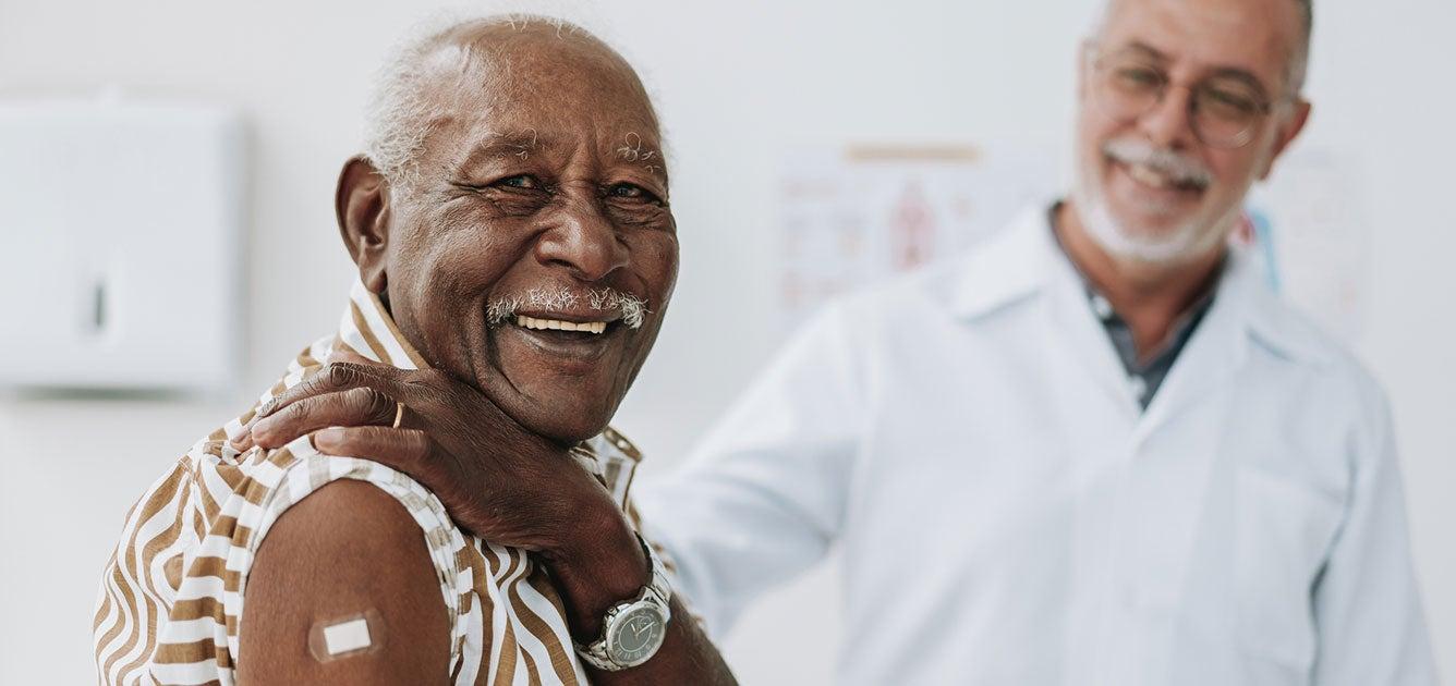 As part of the COVID-19 and Influenza Vaccine Uptake Initiative, NCOA is contracting with up to 150 senior centers to help older adults and people with disabilities get the latest COVID-19 and flu vaccines.