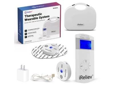 The iReliev Therapeutic Wearable TENS+EMS System